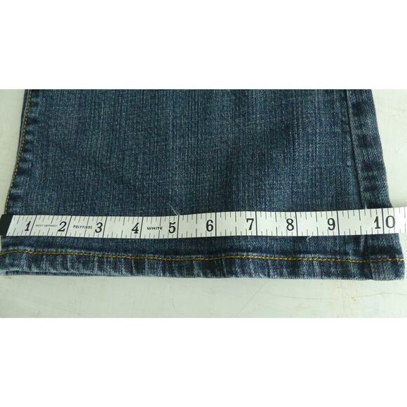 Michael Kors Women's Bootcut Jeans Size 16 Rivet Trim Fold Pocket Denim - Picture 8 of 9